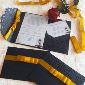 Convite a Bela e a Fera