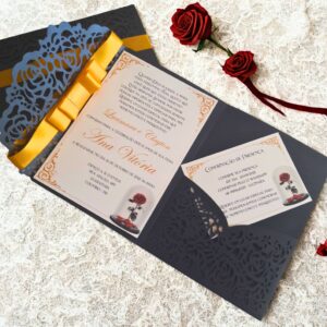 Convite a Bela e a Fera